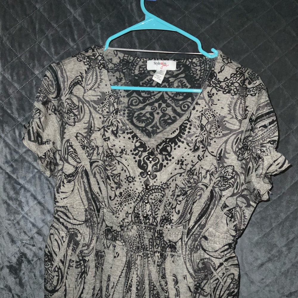 Style & Co XL Short Sleeve Blouse